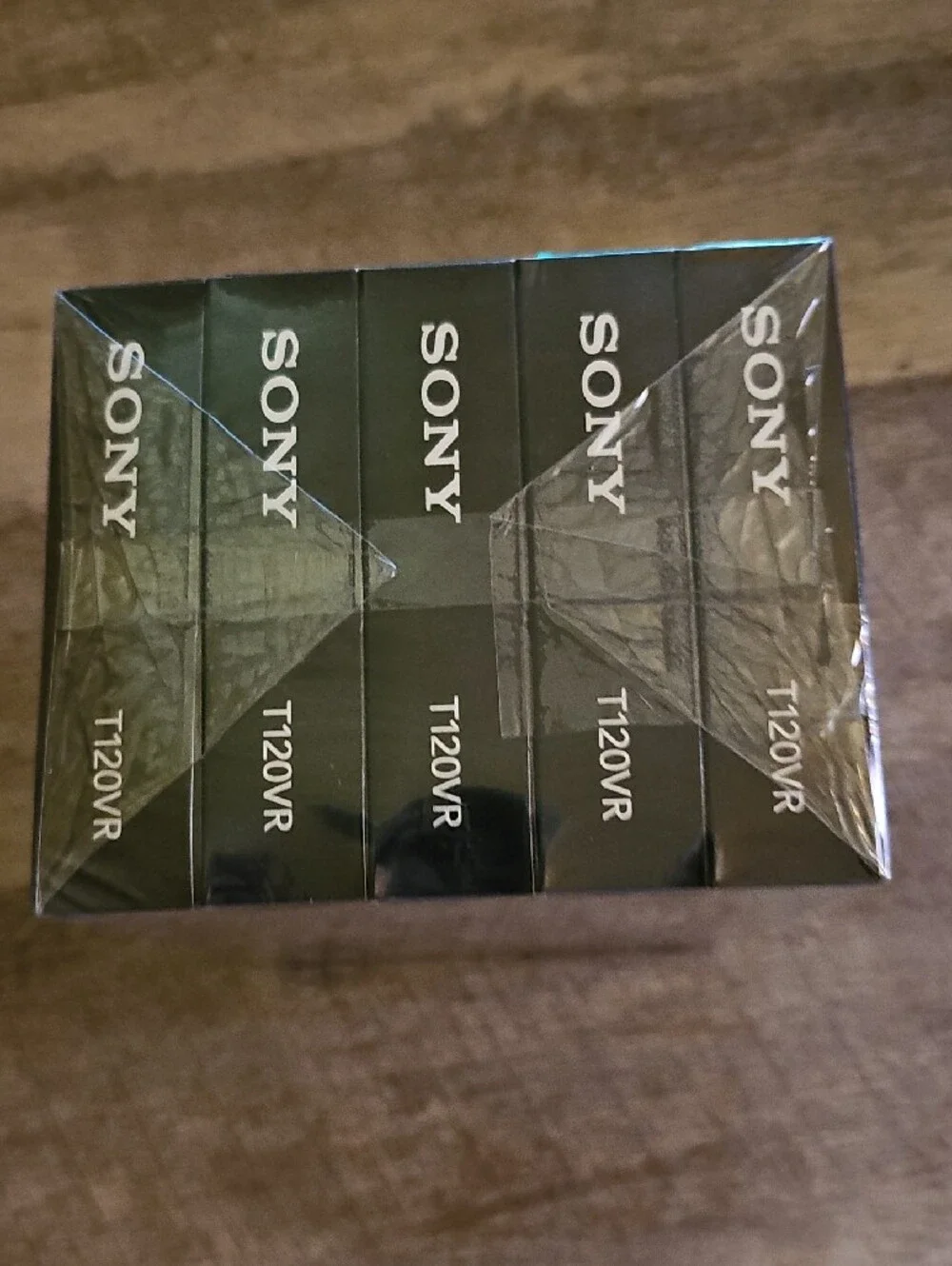 New Sealed Sony T-120 Premium Grade VHS Blank Tapes - 5 Pack 6 Hours NOS